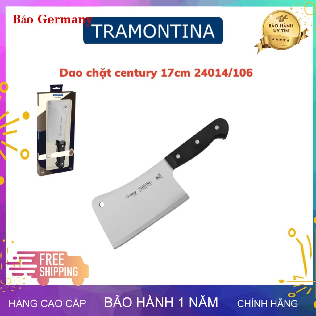 [combo]Dao bếp thép rèn siêu sắc bén Century Tramontina chất liệu thép cao cấp nhập khẩu Brazil