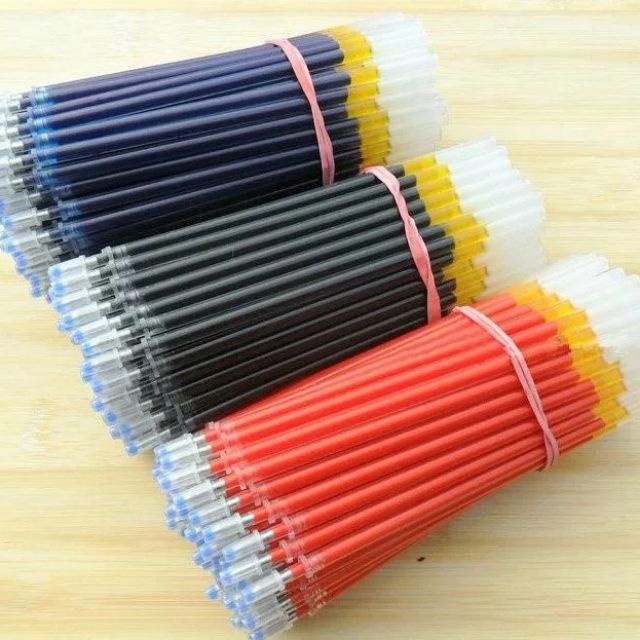 Combo 10 ruột bút viết ngòi kim 0.5mm mực gel tặng thêm 5 ruột bút cùng loại