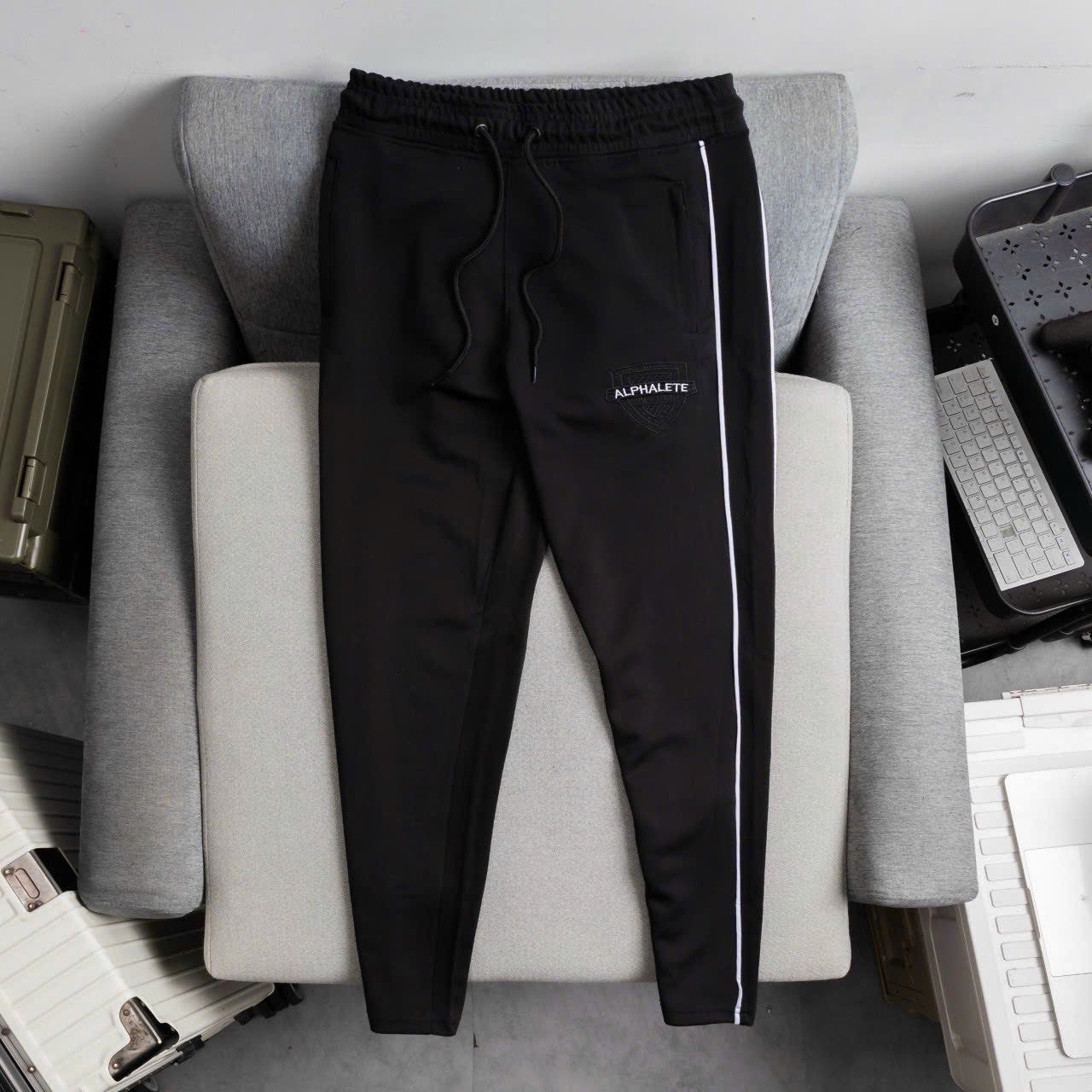 Quần dài thể thao tập gym alphalete mẫu mới thun lạnh dày dặn co giản tốt