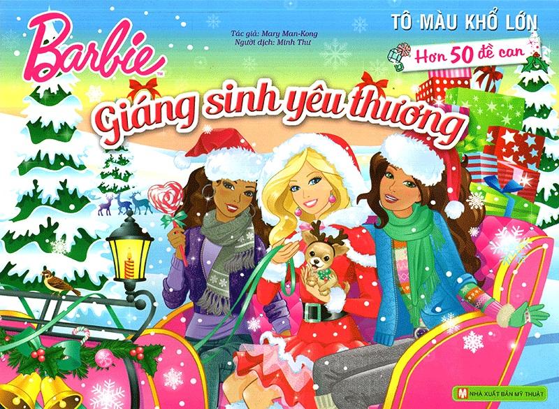Sách tô màu barbie khổ lớn – giáng sinh yêu thương