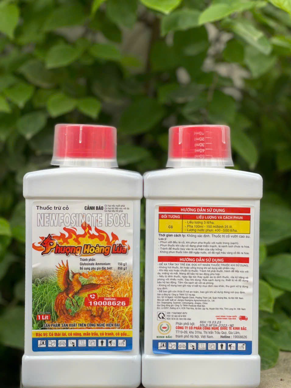 THUỐC TRỪ CỎ Phượng Hoàng Lửa, chai 1 lít Newfosinate 150SL ( Cỏ chết tận gốc,thối tận đầu rễ)