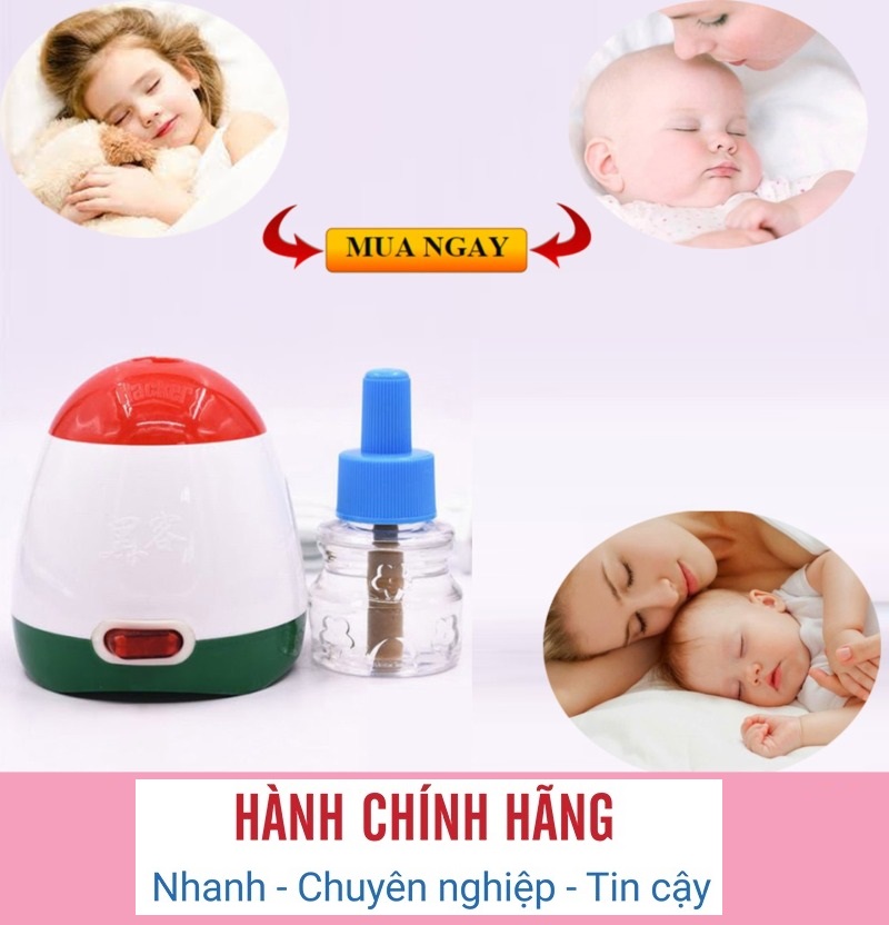 Máy Đuổi Côn Trùng - Máy Xông Tinh Dầu Đuổi Côn Trùng Nhật Hacker – Tặng Kèm 1 Lọ Tinh Dầu, Đuổi Được Gián, Ruồi, Muỗi và Các Loại Côn Trùng Nhanh Chóng, An Toàn Cho Mọi Gia Đình