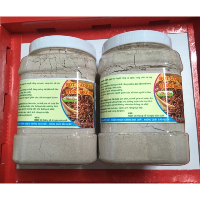 Bột gạo lức huyết rồng giảm cân - giữ dáng nguyên chất 1kg HANDMADE