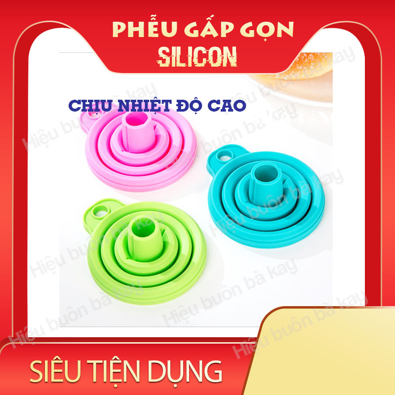 Phễu (Quặng) Silicon gấp gọn chịu nhiệt độ cao