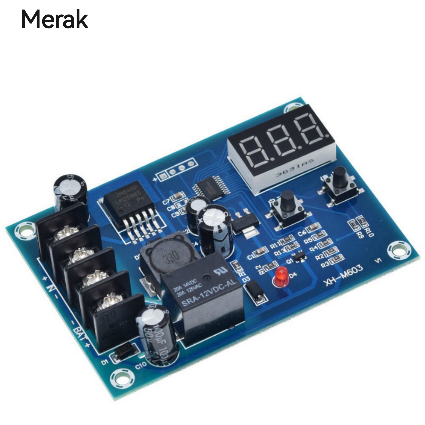 Mô-đun Điều Khiển Sạc XH-M603 Bảng Bảo Vệ Công Tắc Điều Khiển Sạc Pin Lithium 12-24V Có Màn Hình LED Mới