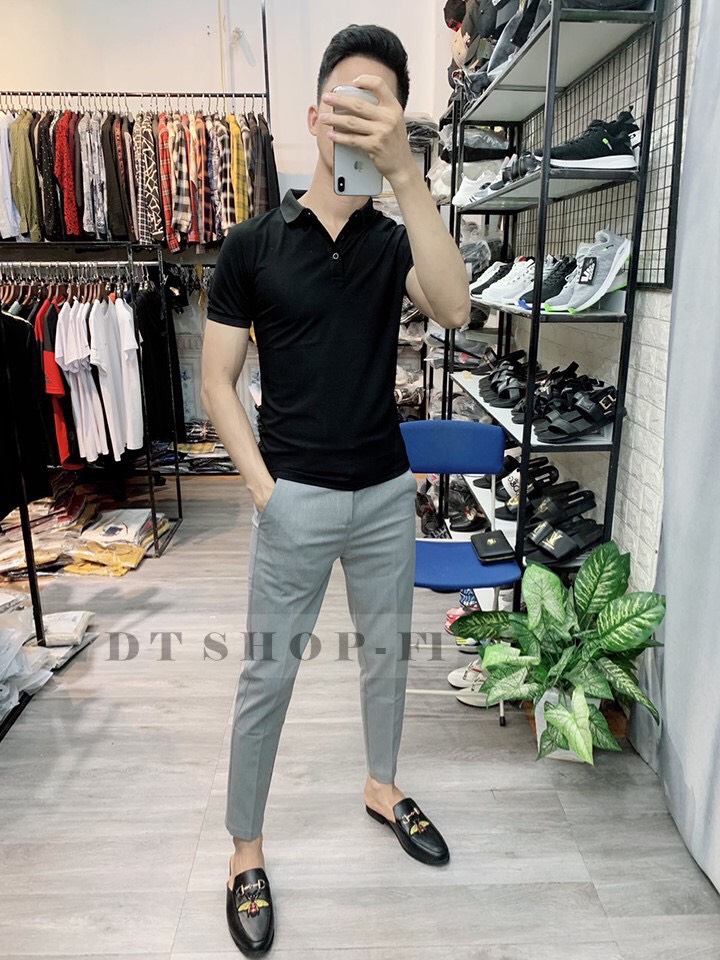 Áo thun nam cao cấp chuẩn đẹp áo polo chuẩn thời trang from body chuẩn đẹp hàng chuẩn như hình vải tốt
