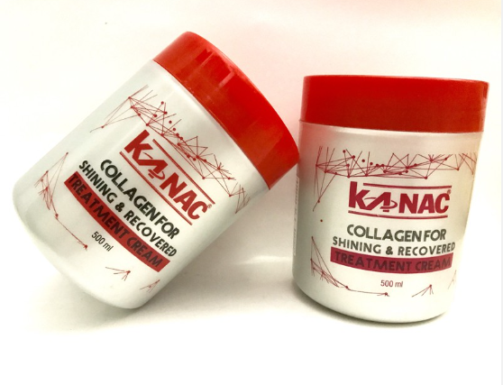Kem hấp dầu collagen phục hồi phủ bóng Kanac 500ml