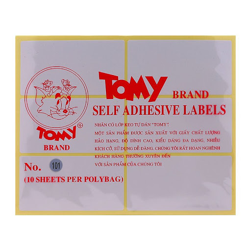 Nhãn dán Tomy A5 các cỡ - Ib shop để chọn cỡ nhãn