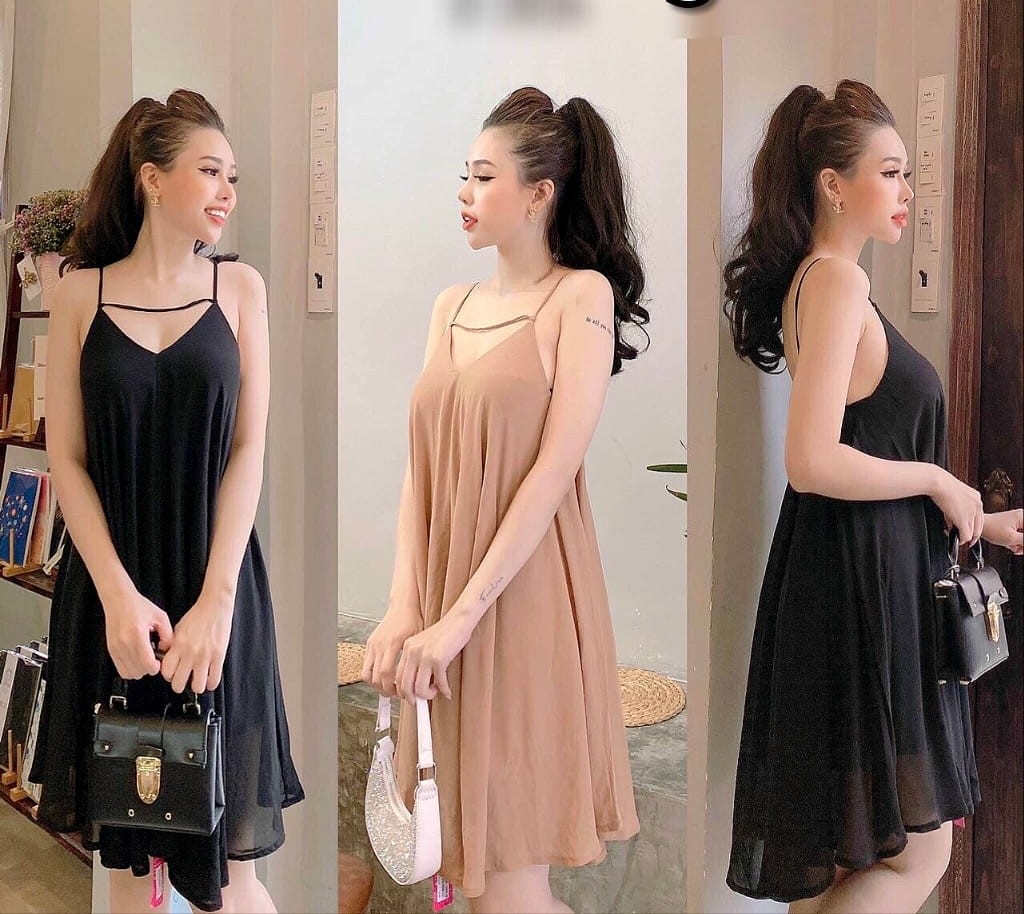 Đầm voan hàng cao cấp