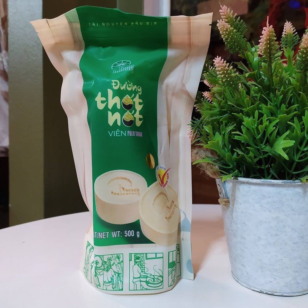 Combo 10 gói Đường thốt nốt dạng viên hiệu Thảo Hương - HSD 01 năm