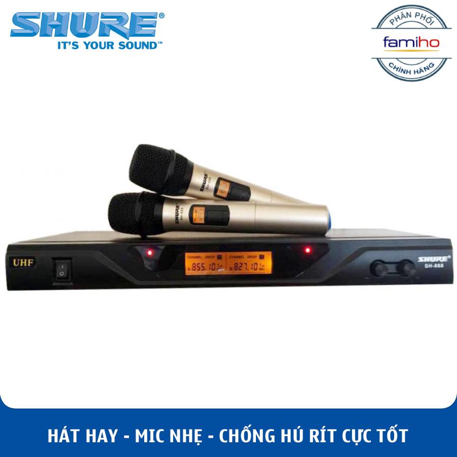 Micro karaoke không dây Shure SH888