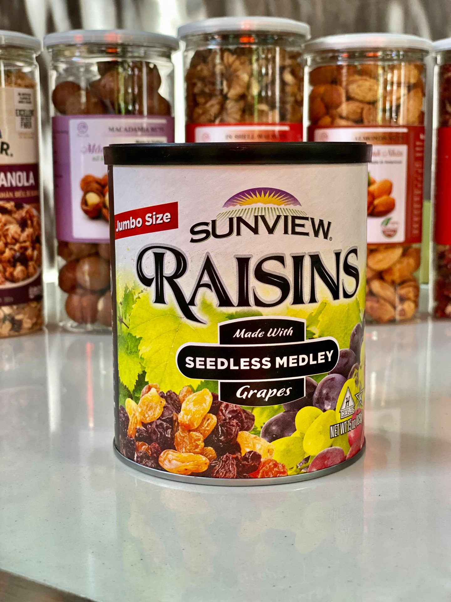 NHO KHÔ MỸ SUNVIEW RAISINS HỘP 425G
