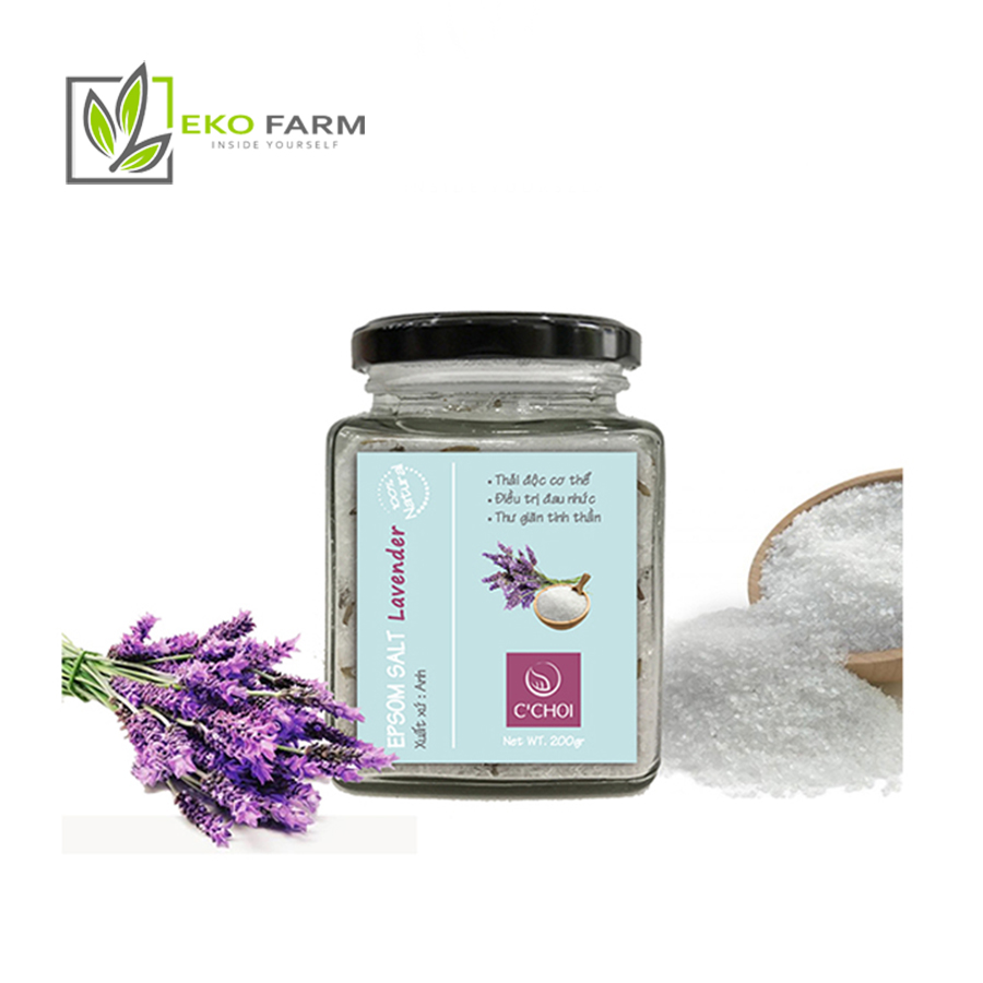 Muối epsom thải độc cơ thể giảm đau nhức thư giãn giải tỏa stress epsom salt c'choi - eko farm