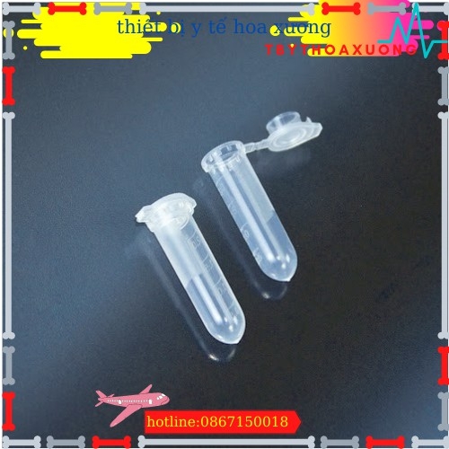 Ống ly tâm ependorl 2ml dùng trong các xét nghiệm túi 500 cái