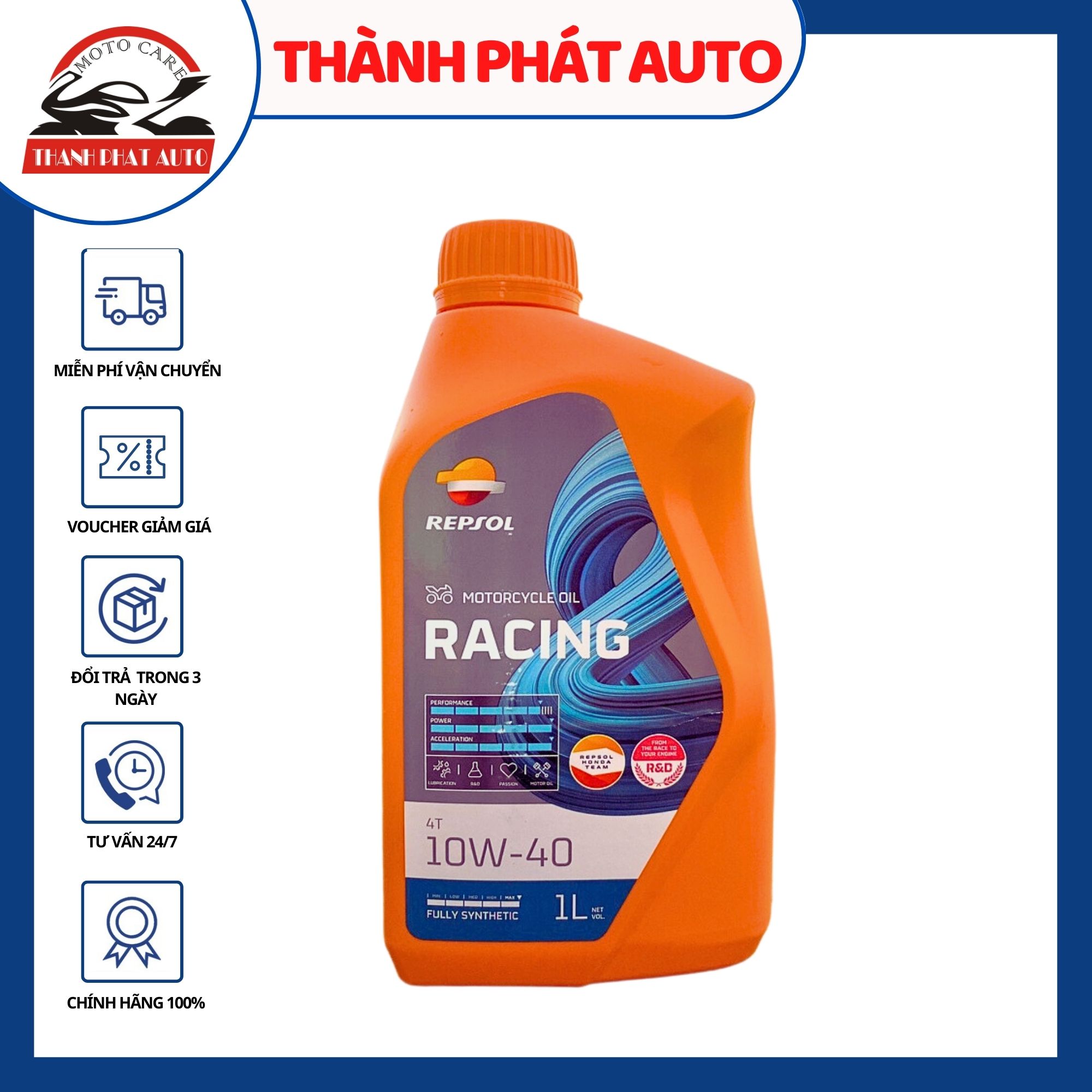 Nhớt Repsol Moto Racing 10w-40 1L