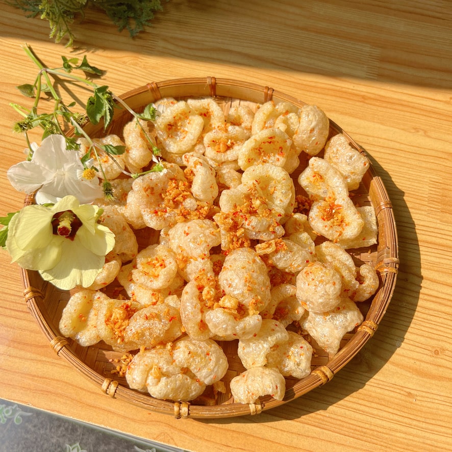 Da heo chiên tỏi ớt