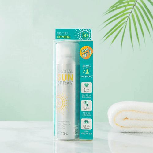 Xịt chống nắng crystal sun spray spf 50+ pa+++ chai 150ml