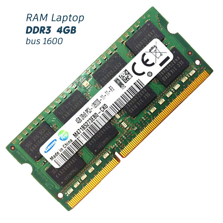 Ram laptop 4gb ddr3 bus 1600 samsung - hàng tháo máy