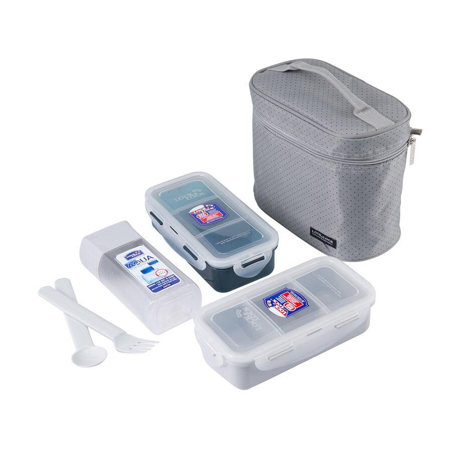 Hpl758dg - bộ túi cơm hộp giữ nhiệt lock&lock 3p bag/704 756 758 - hpl758dg