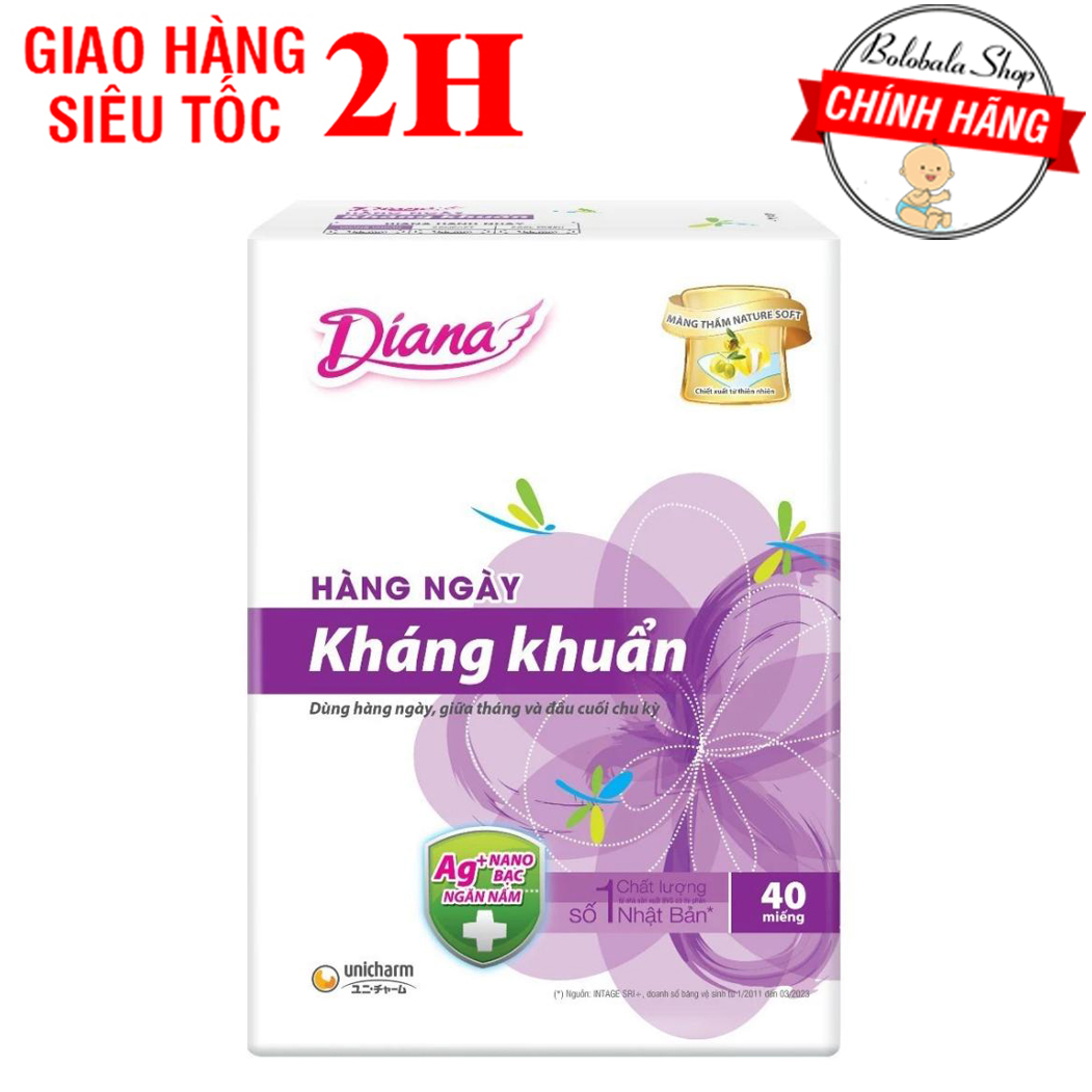 Băng vệ sinh hàng ngày Diana Sensi 40 miếng/ 8 miếng (hàng khuyến mãi)