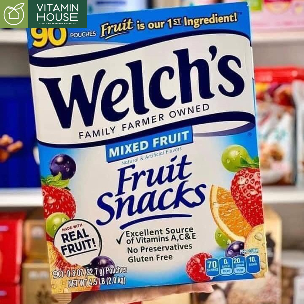 Thùng 90 gói kẹo dẻo trái cây welch's 22.7g