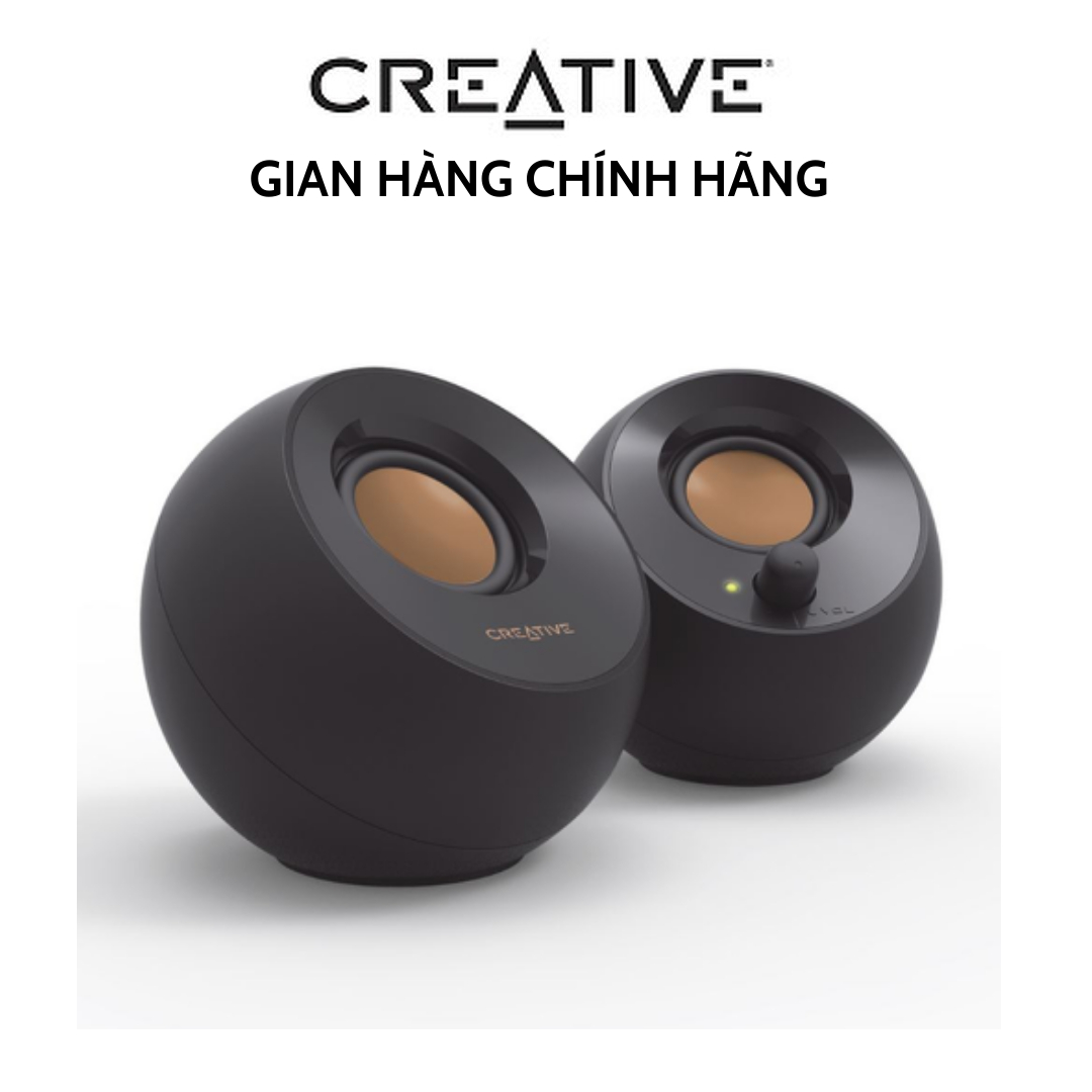 Loa vi tính Creative Pebble Black - Hàng Chính Hãng