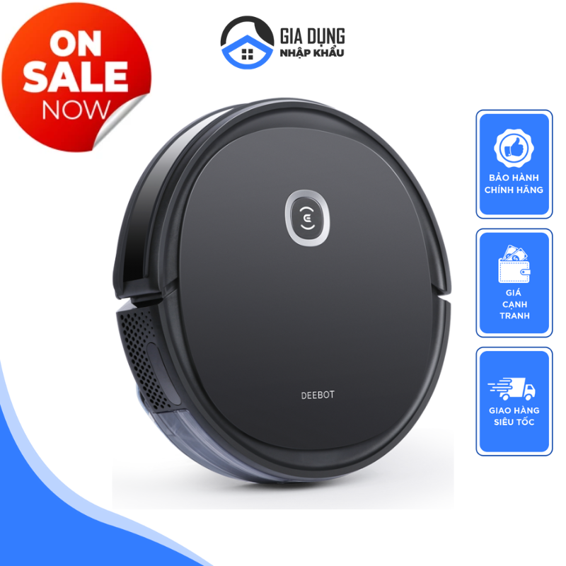 Robot Hút Bụi Lau Nhà Ecovacs Deebot U2 Pro, Máy Hút Bụi Lau Nhà Hơi Nước Tự Động, Điều Khiển Từ Xa, Cảm Biến Thông Minh, Chống Rơi Cầu Thang, Không Dây, Kết Nối App Điện Thoại, Bảo Hành 12 Tháng