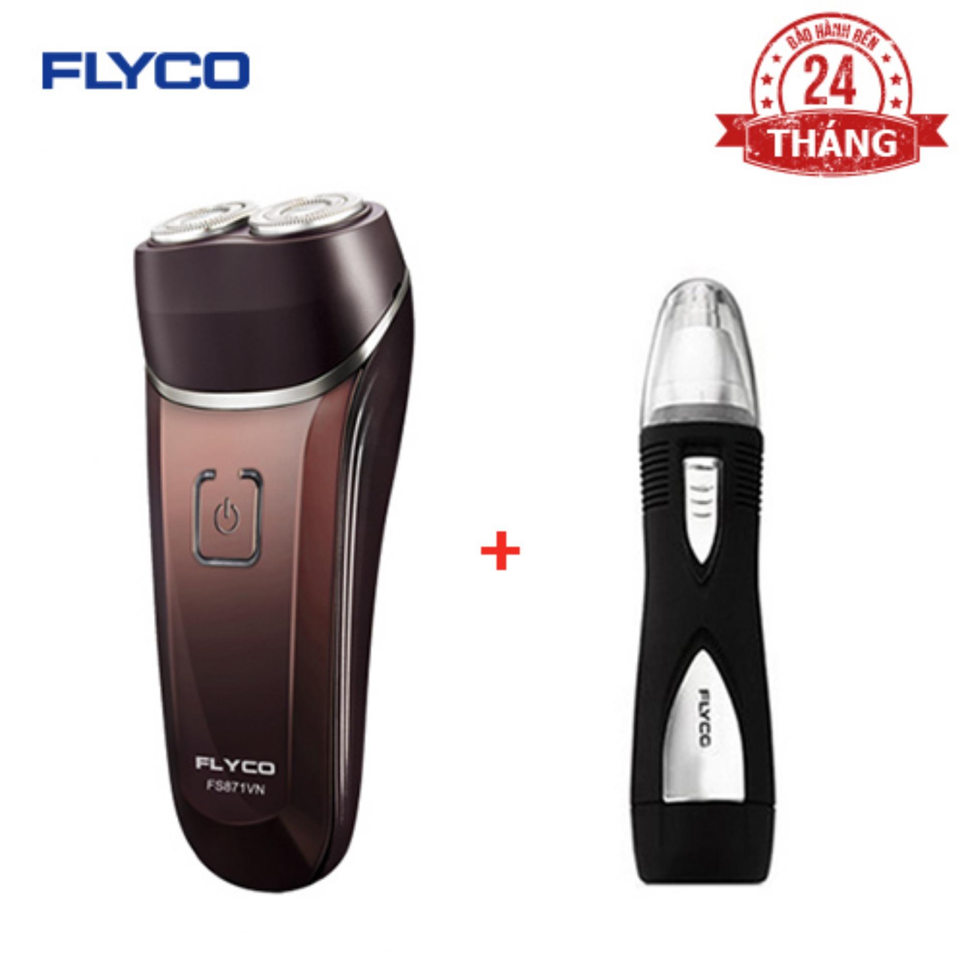 Bộ 1 máy cạo râu Flyco FS 873VN và 1 máy tỉa lông mũi FS7805VN