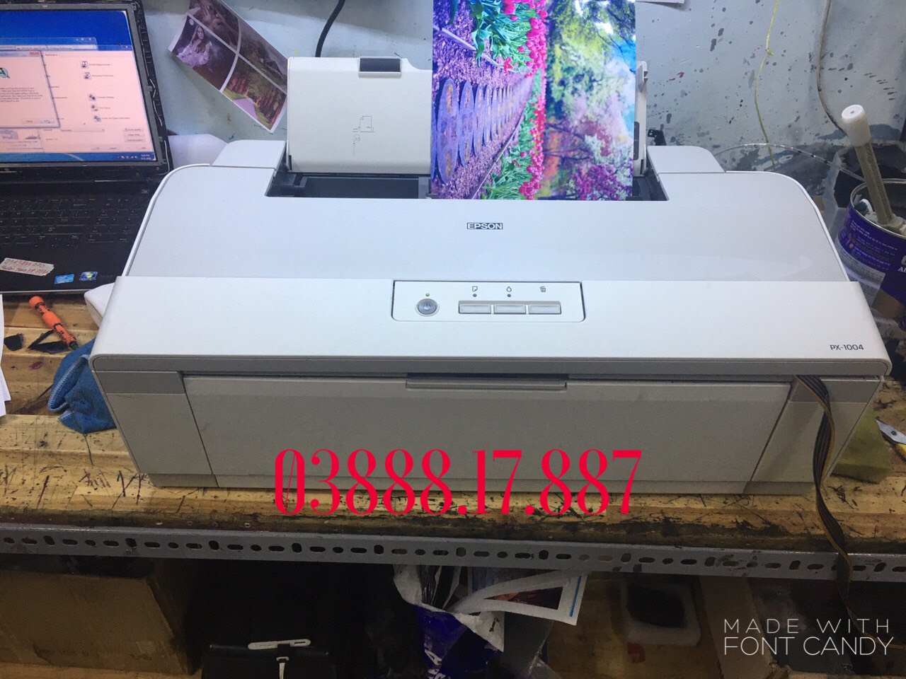 [HCM][Trả góp 0%]Máy in màu A3 - Epson Px 1004 -Gắn hệ thống mực dầu