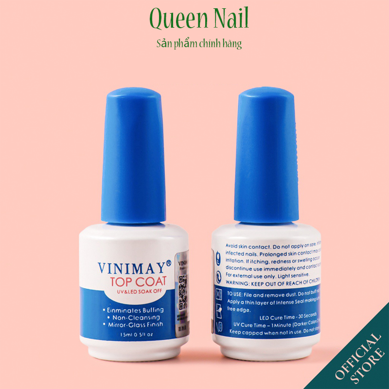 Top bóng sơn gel siêu bóng Vinimay chính hãng 15ml