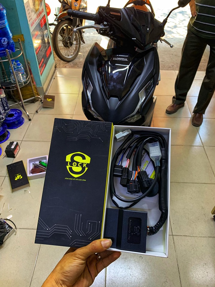 [HCM]Khoá Slock nâng Cấp Chống Cướp Đi Xa 2 Mét Tắt máy Xe Honda Airblade 2020 2021