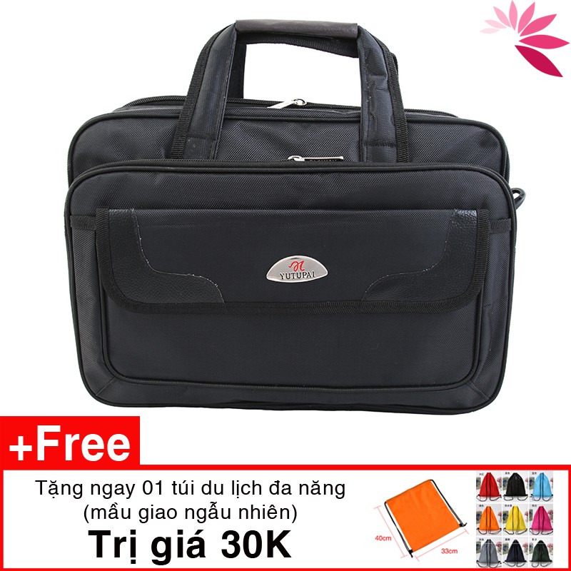 Cặp đựng laptop , túi đựng laptop sách vở tài liệu Yutupai C03 38 x 30 x 15 cm vải đẹp, lót lụa tặng túi du lịch 30K