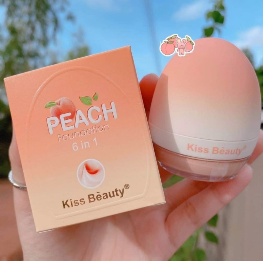 🍑 Kem Nền Kiss Beauty kèm mút đánh nền 🍑