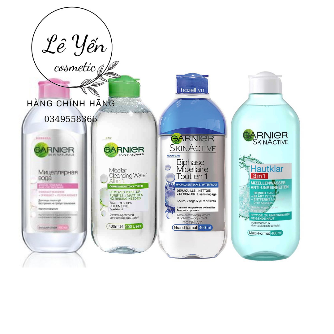 Nước tẩy trang Ganier Pháp 400ml