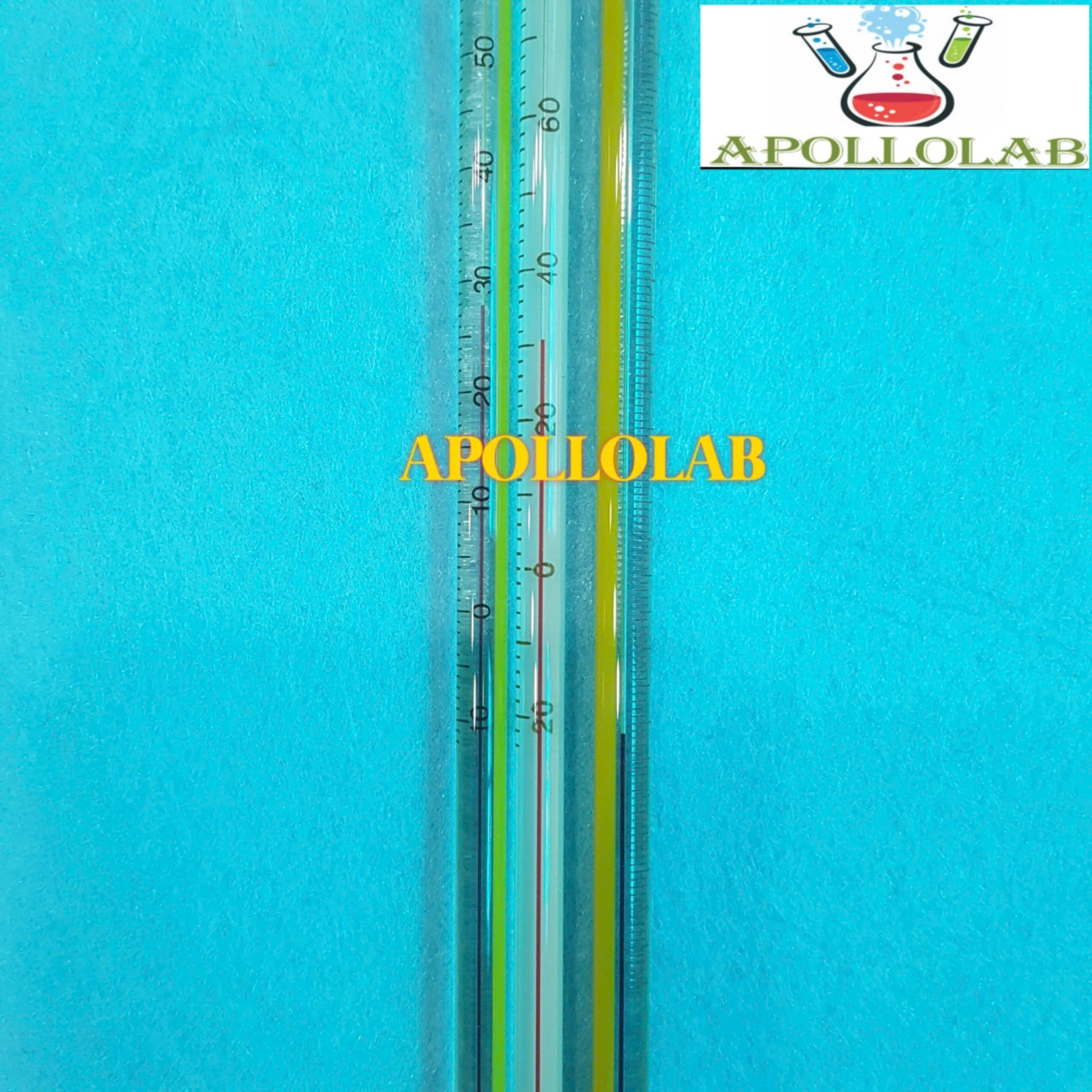 NHIỆT KẾ THỦY TINH thang đo 110 độ C, 150 độ C, 200 độ C dài khoảng 30cm