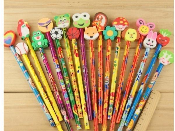Combo 5 bút chì đầu thú ngộ nghĩnh