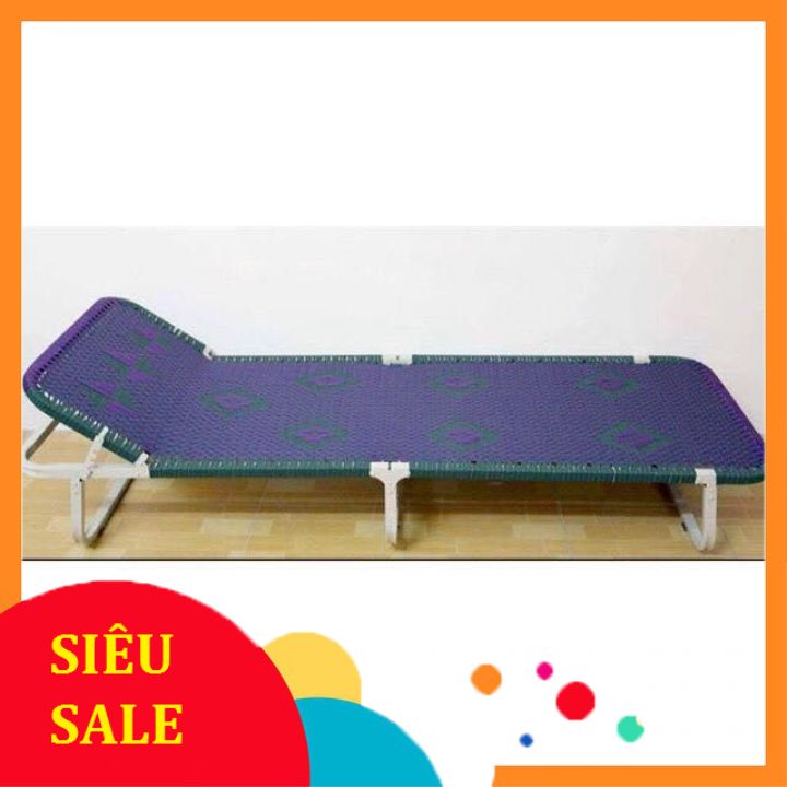 [ XẢ KHO ] Giường gấp nhỏ xinh xinh khung nhôm tròn giuong  gấp người lớn  tháo nắp dễ dàng di chuyeenmr thuận tiện