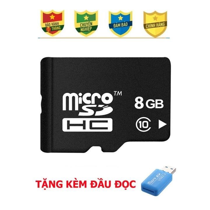 Thẻ nhớ MicroSD Class 10 Nhiều Phân Loại 8Gb/ 16Gb/32Gb/64Gb - Đa dạng dung lượng phù hợp với mọi nhu cầu mở rộng bộ nhớ - Tặng Kèm Đầu Lọc Thẻ