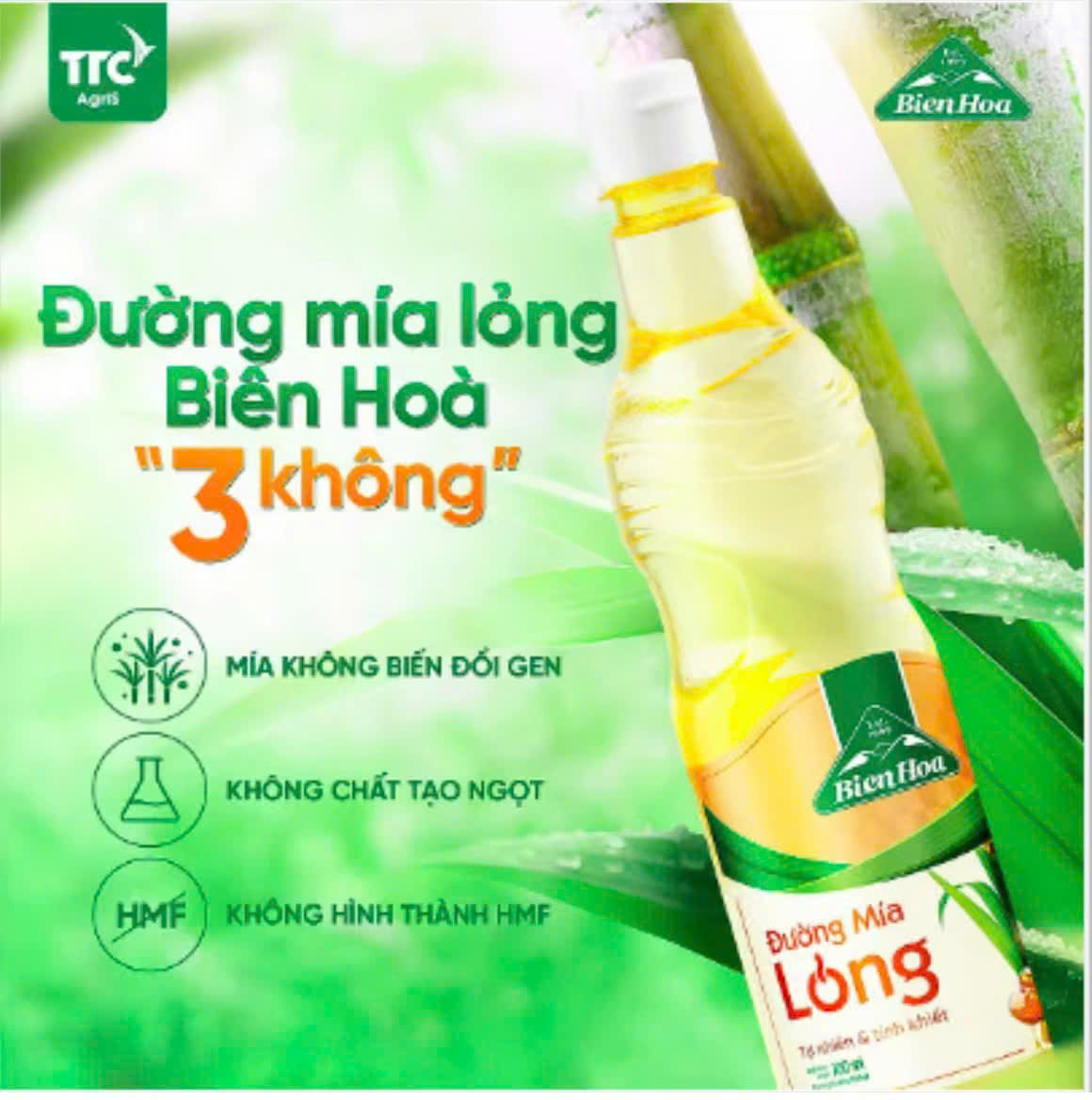 Đường mía lỏng Biên Hoà 400ml