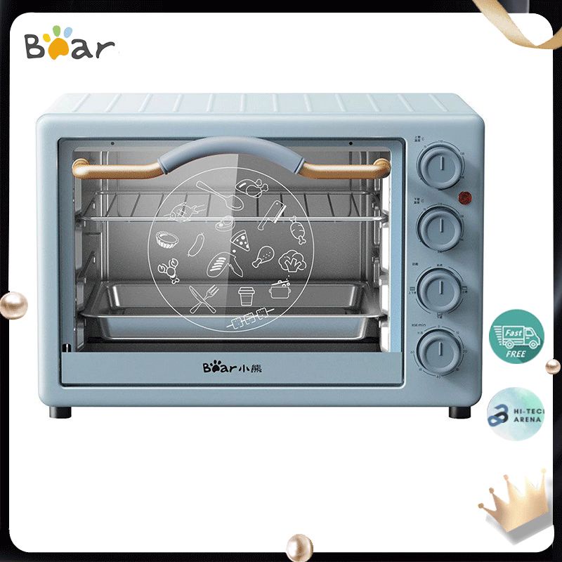 🔥[HCM Hỏa tốc - Mẫu mới 2021] Lò nướng điện Bear DKX-C20D1 cho gia đình dung tích 20L, chế độ tự động, màu sắc trẻ trung, mẫu bán chạy