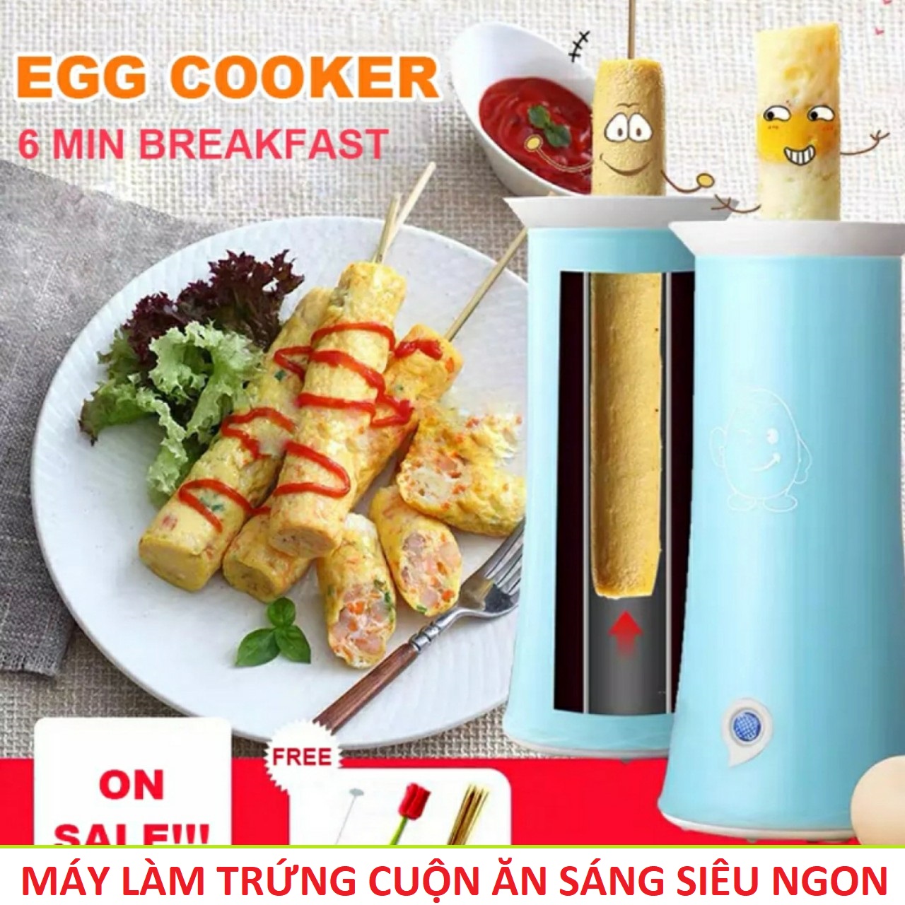 Máy cuộn trứng tự động , Máy làm trứng cuộn tự động siêu ngon cho bữa ăn sáng nhanh chóng hàng cao cấp loại tốt chinh hãng bảo hành 12 tháng , cách làm trứng cuộn ngon tại nhà