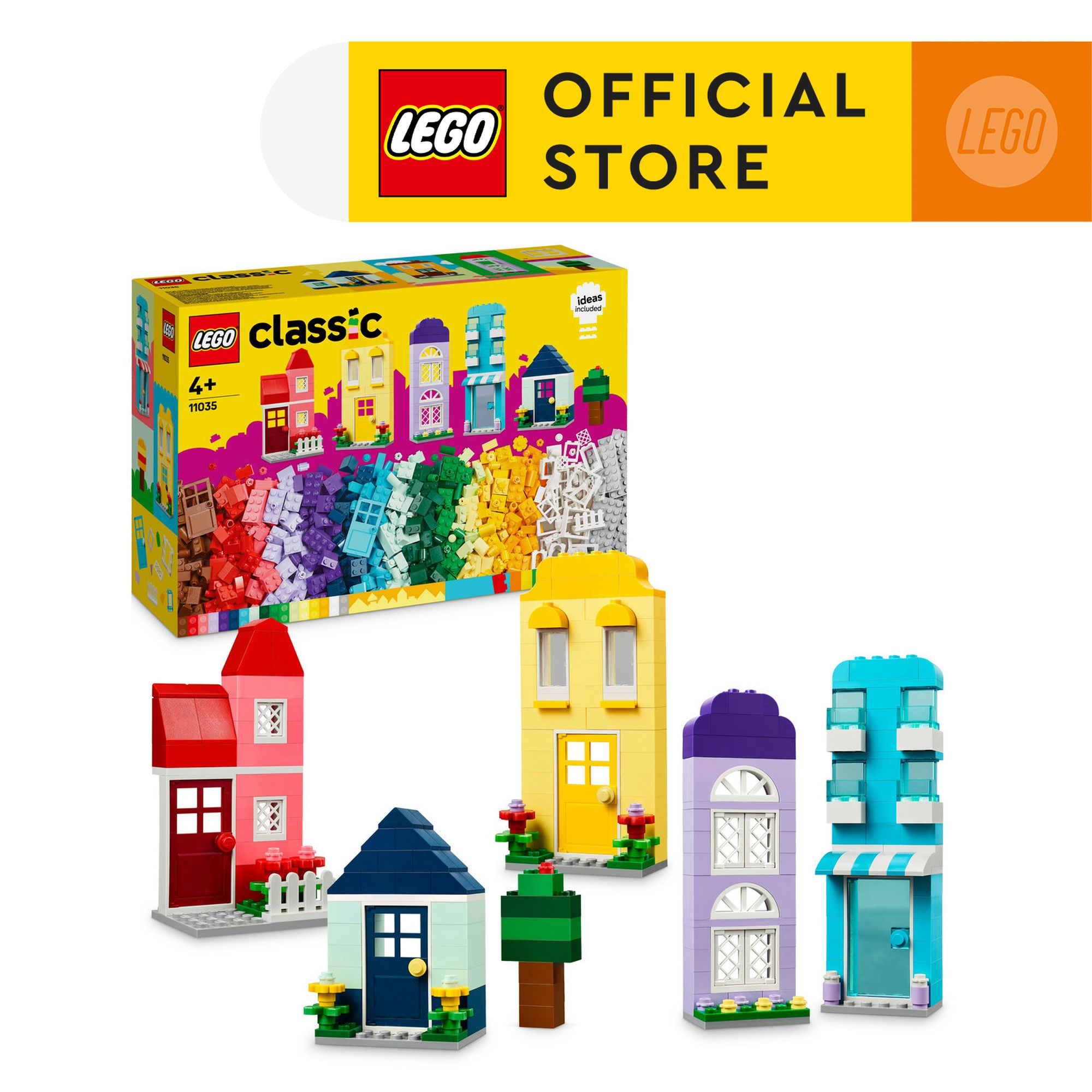Lego classic 11035 đồ chơi lắp ráp bộ gạch chi tiết chủ đề nhà cửa