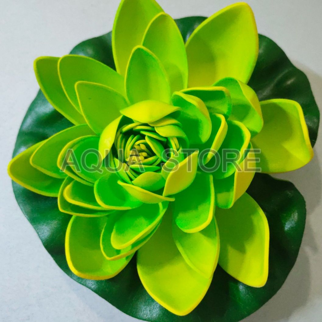 Fake Lotus Flower Water Drop Bowl 18 15cm for Decorating Small Garden Landscapes - 5