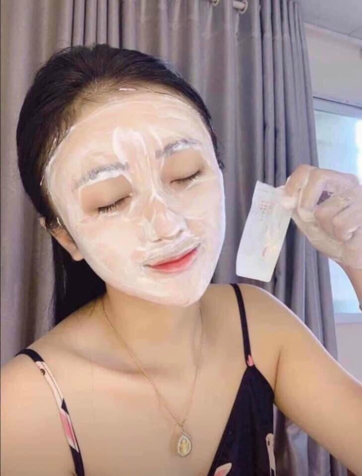 [Hàng Chuẩn] 1 gói Mặt nạ Ủ trắng nhau thai Nhật Rwine Beauty (Made in Japan)