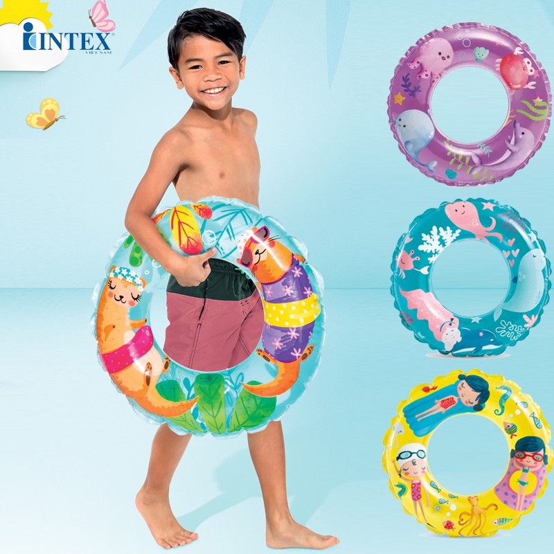 Phao bơi trẻ em đk 61cm intex 59242