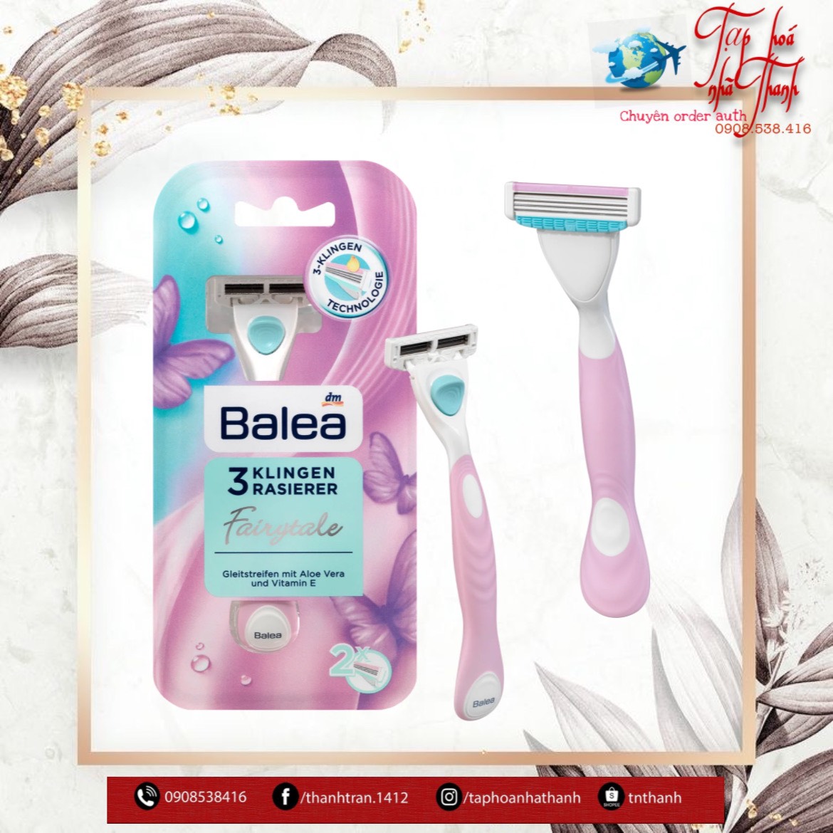 Dao cạo 3 lưỡi Balea Đức