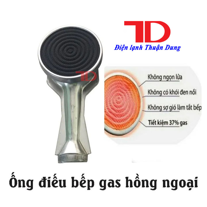 Combo 2 cái điếu inox đầu đốt bếp gas hồng ngoại ceramic 9cm - điện lạnh thuận dung