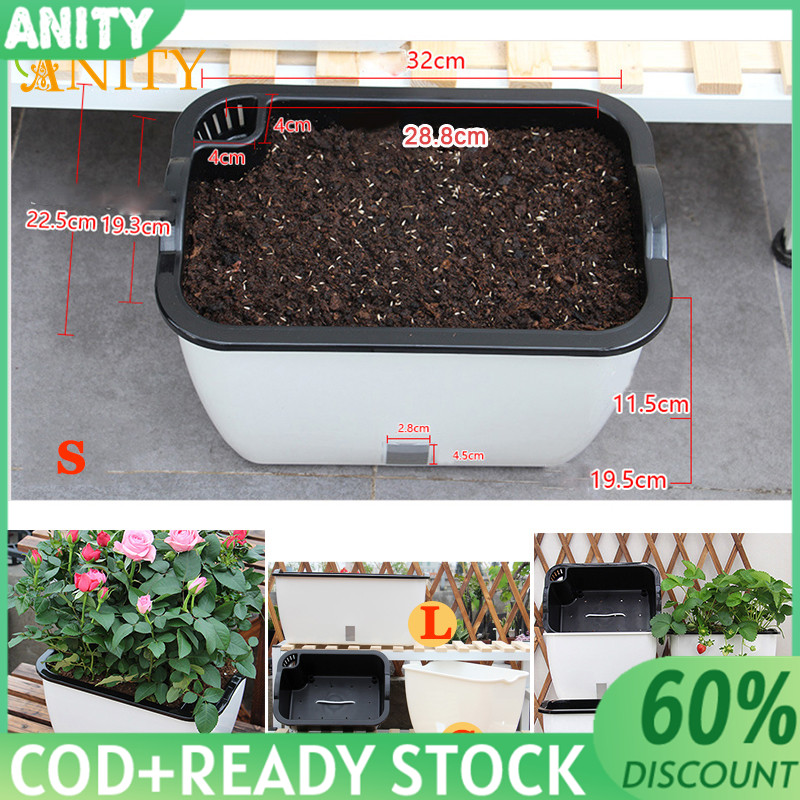 Chậu trồng cây thiết kế tự tưới tiện lợi [Còn Hàng]【Thanh Toán Khi Nhận Hàng】 - intl