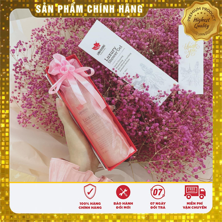 Sữa tắm hấp trắng cánh hoa linh hương