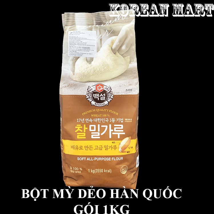 Bột mỳ dẻo cj hàn quốc loại ngon gói 1kg